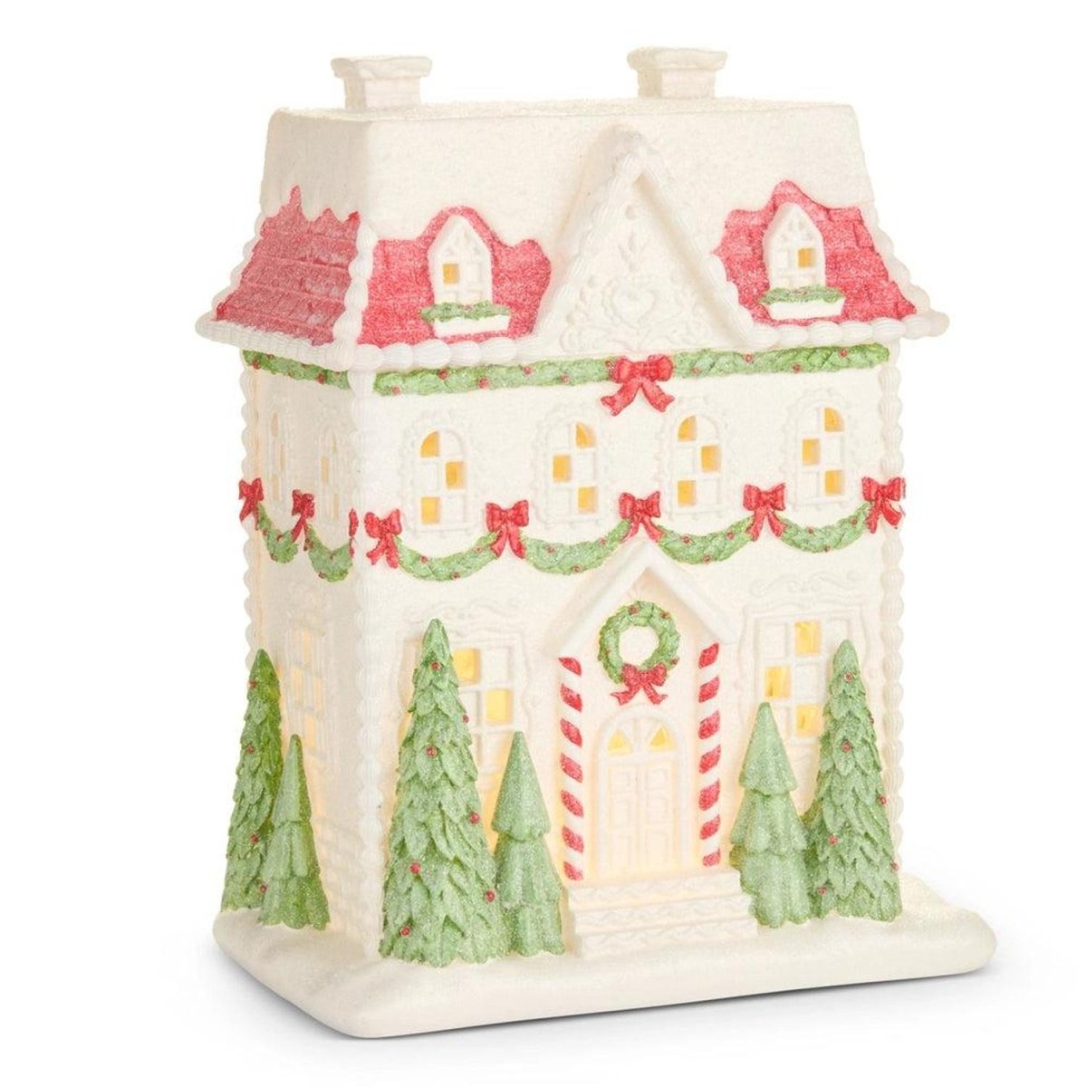 Shop For 16in Lighted Snow Covered Manor