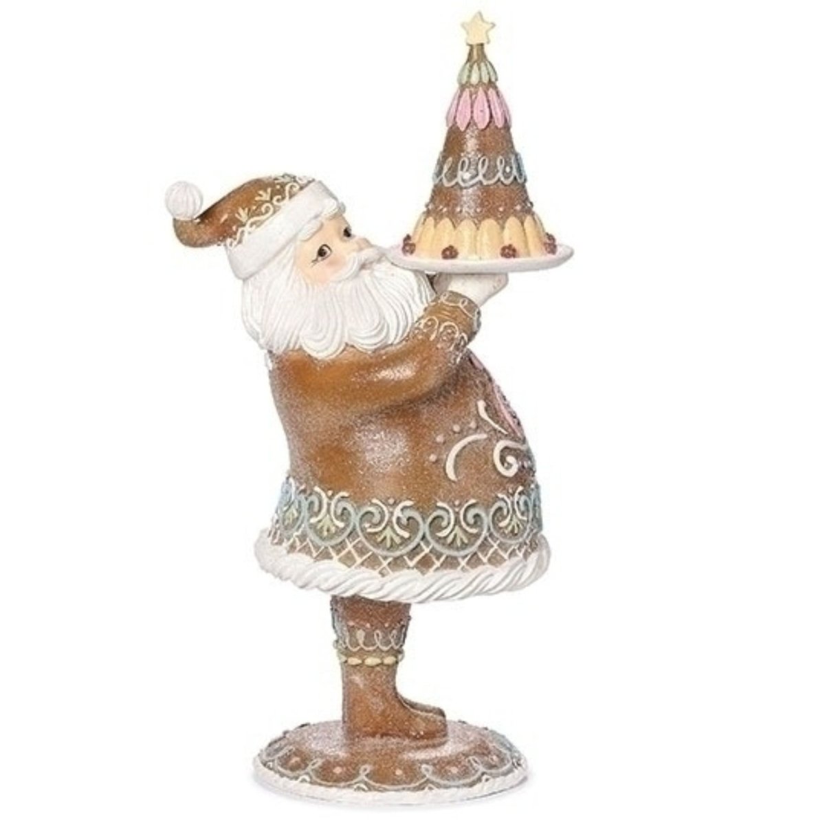 Shop For 17" Gingerbread Santa with Cake (Pink)