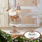 Shop For 17" Gingerbread Santa with Cake (Pink)