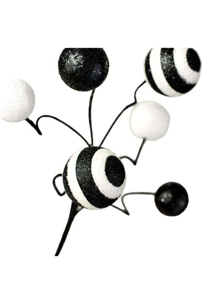 Shop For 17" Glitter Ball Pick: Black & White