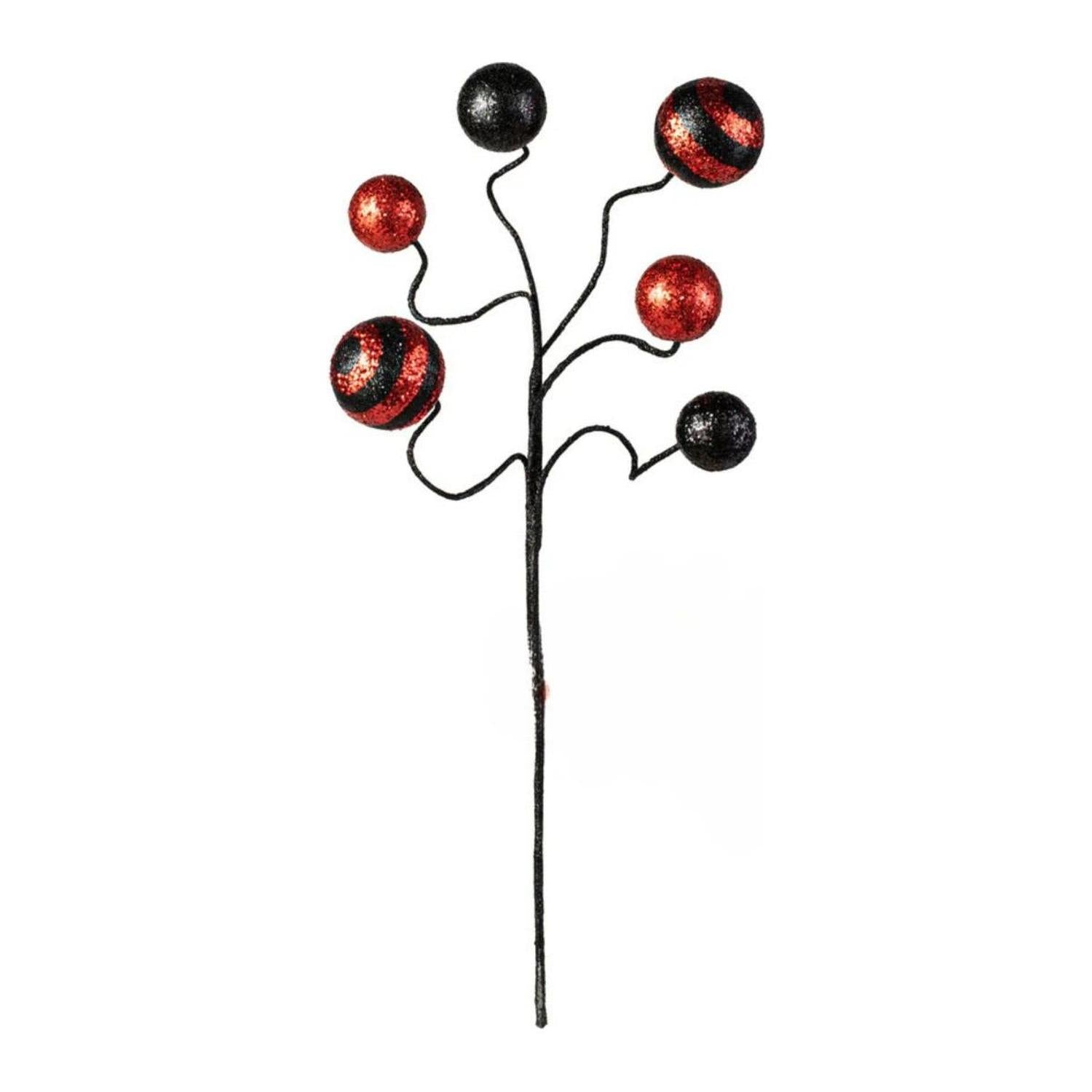 Shop For 17" Glitter Ball Pick: Red & Black
