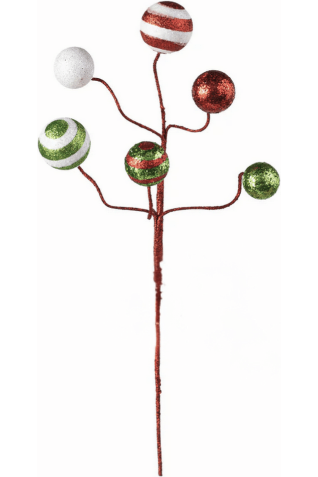 Shop For 17" Glitter Ball Pick: Red/Lime/White