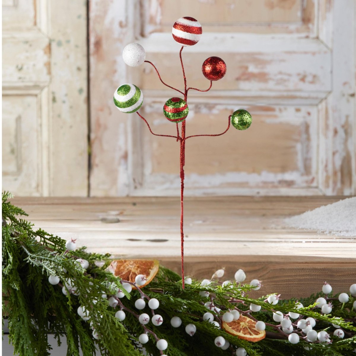 Shop For 17" Glitter Ball Pick: Red/Lime/White