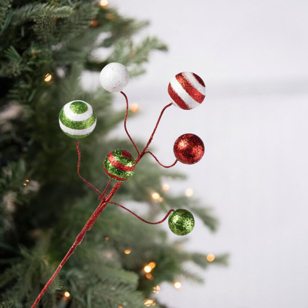 Shop For 17" Glitter Ball Pick: Red/Lime/White