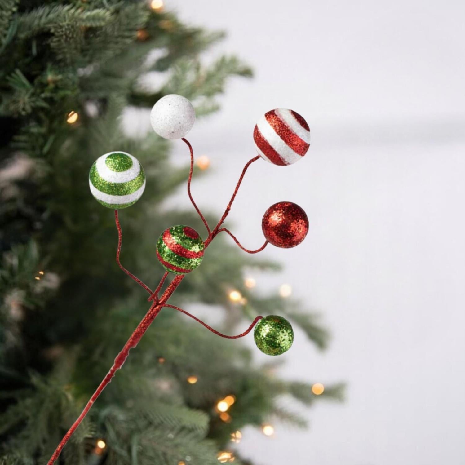 Shop For 17" Glitter Ball Pick: Red/Lime/White