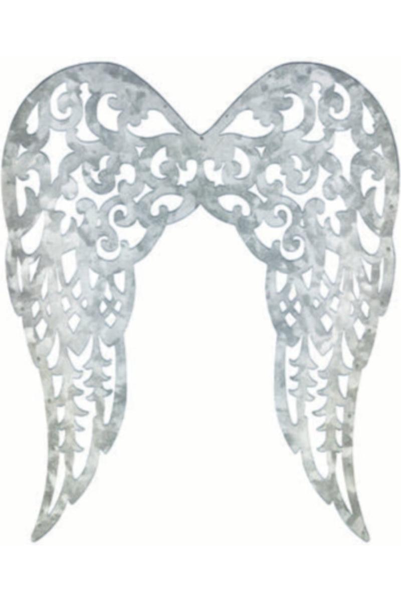 Shop For 17" Metal Filigree Angel Wings: Acid Wash