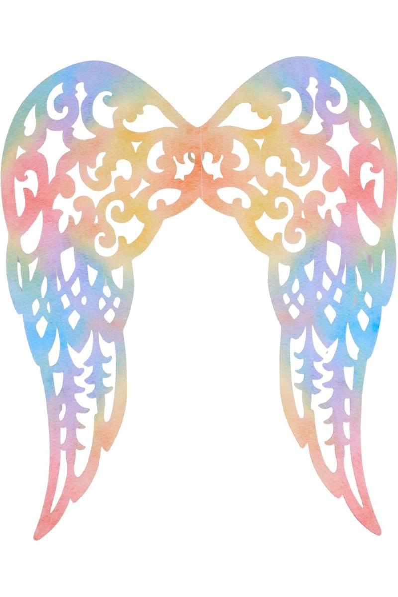 Shop For 17" Metal Filigree Angel Wings: Colorful