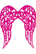 Shop For 17" Metal Filigree Angel Wings: Hot Pink