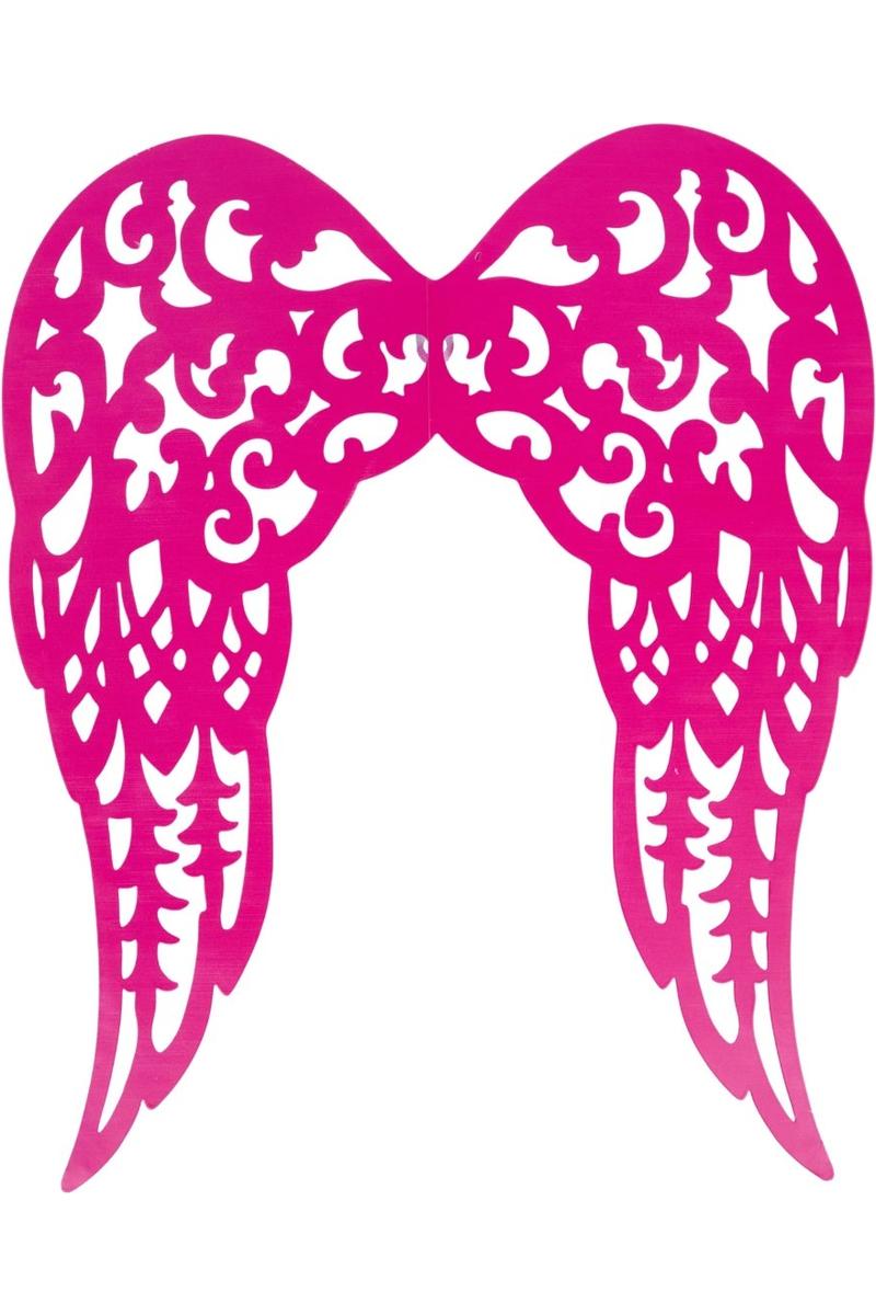 Shop For 17" Metal Filigree Angel Wings: Hot Pink