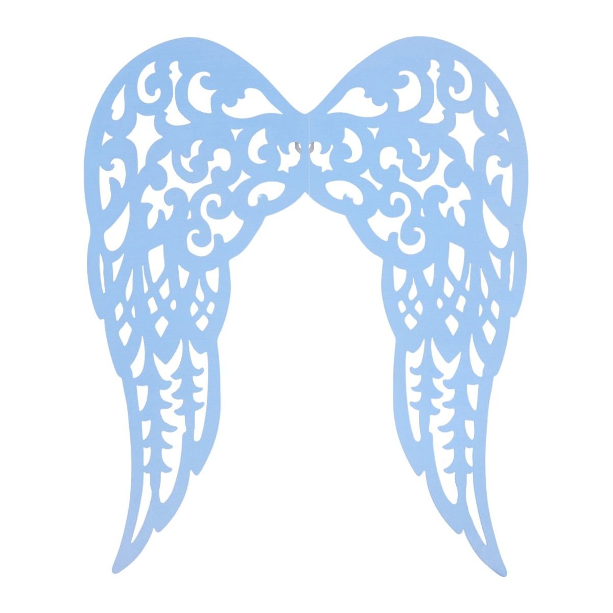 Shop For 17" Metal Filigree Angel Wings: Light Blue
