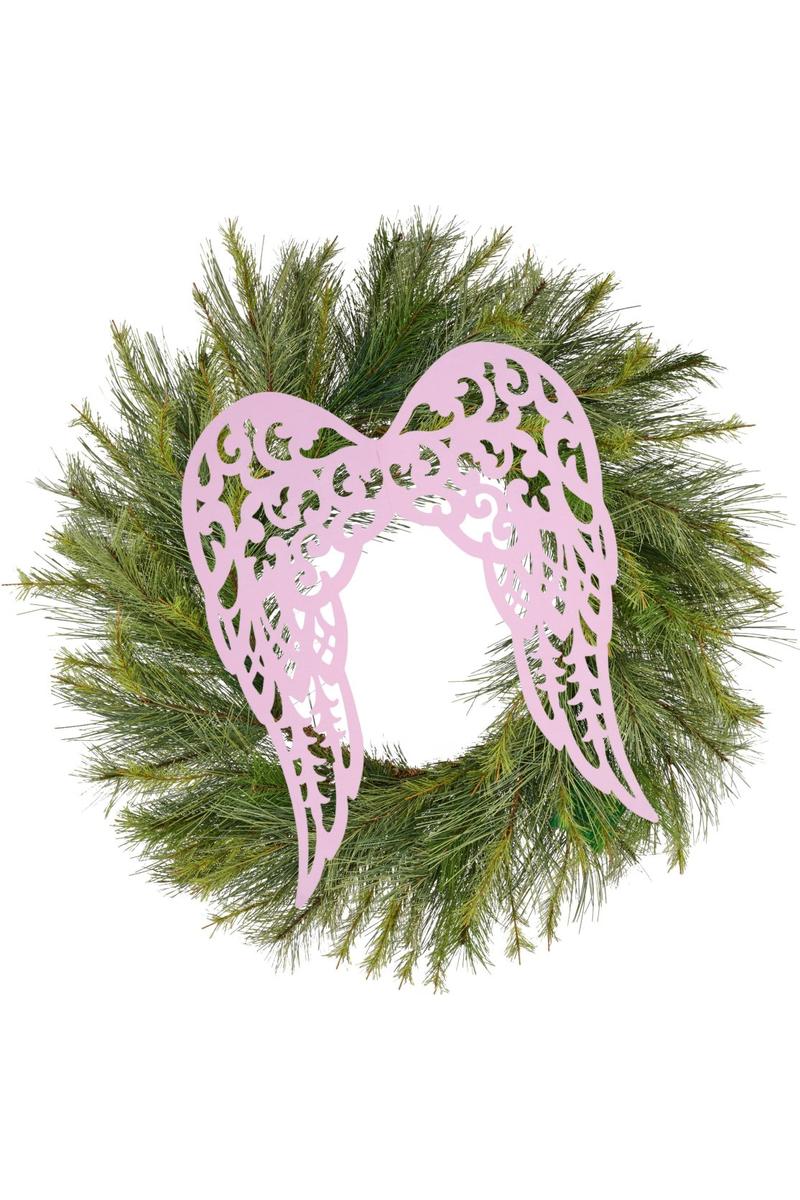 Shop For 17" Metal Filigree Angel Wings: Light Pink