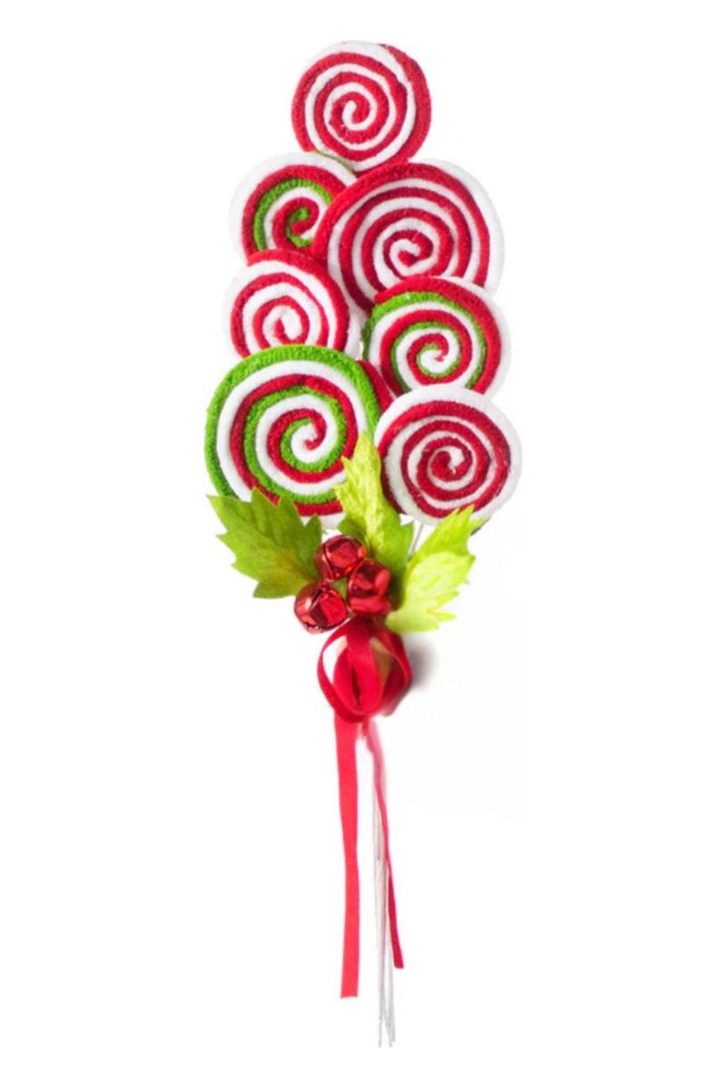 Shop For 17.5" Lollipop Ornament Bundle: Red/Green