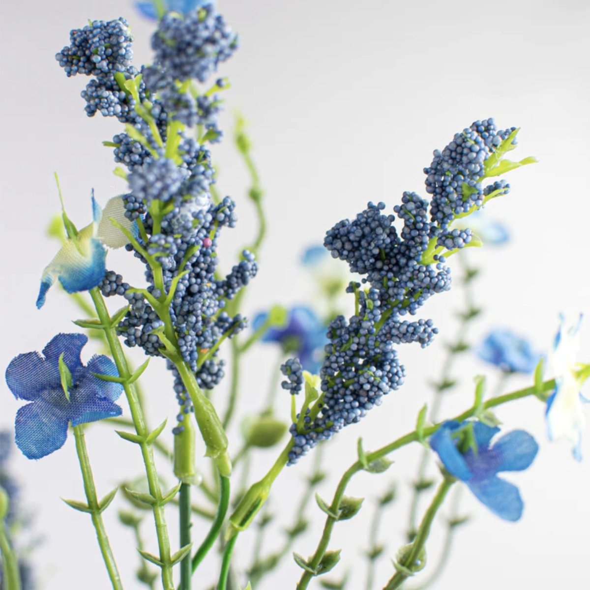 Shop For 18" Baby's Breath & Lavender Filler Bush: Blue