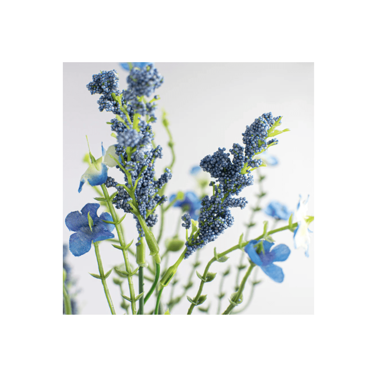 Shop For 18" Baby's Breath & Lavender Filler Bush: Blue