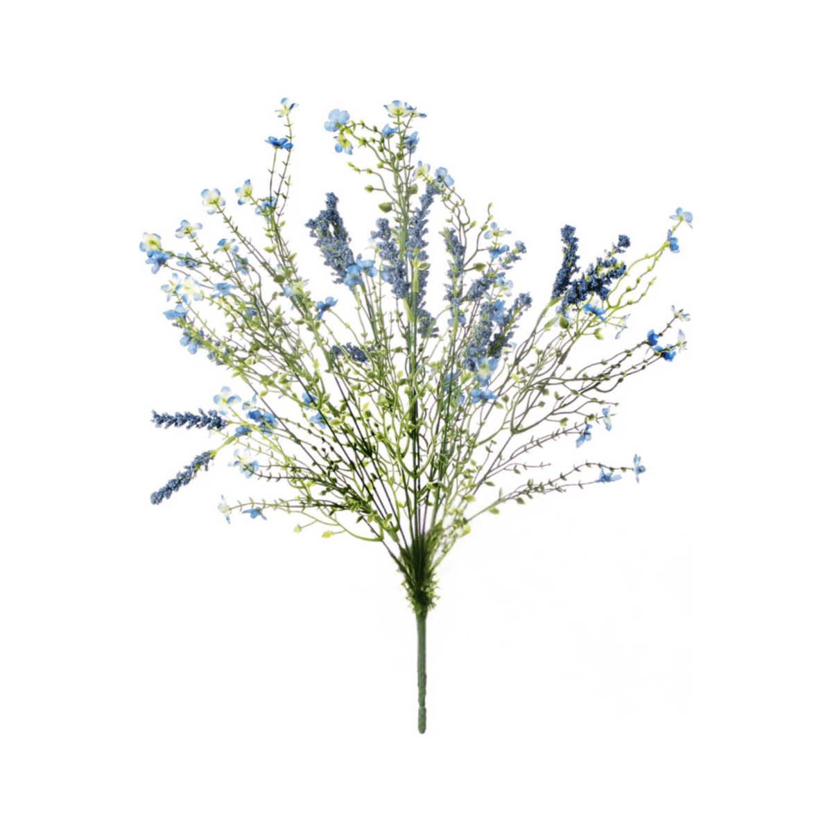 Shop For 18" Baby's Breath & Lavender Filler Bush: Blue