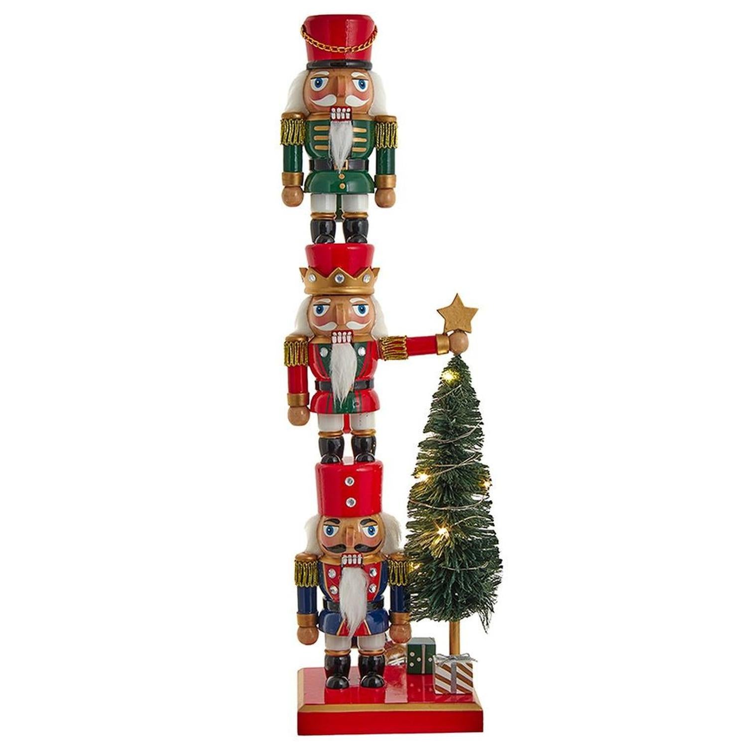 18" Battery-Operated Nutcracker With Tree