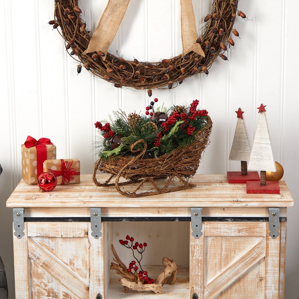 Shop For 18” Christmas Sleigh Christmas Arrangement