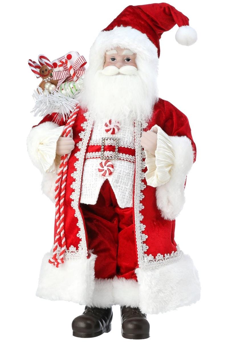 Shop For 18" Fabric Holiday Sweets Santa: Red/White