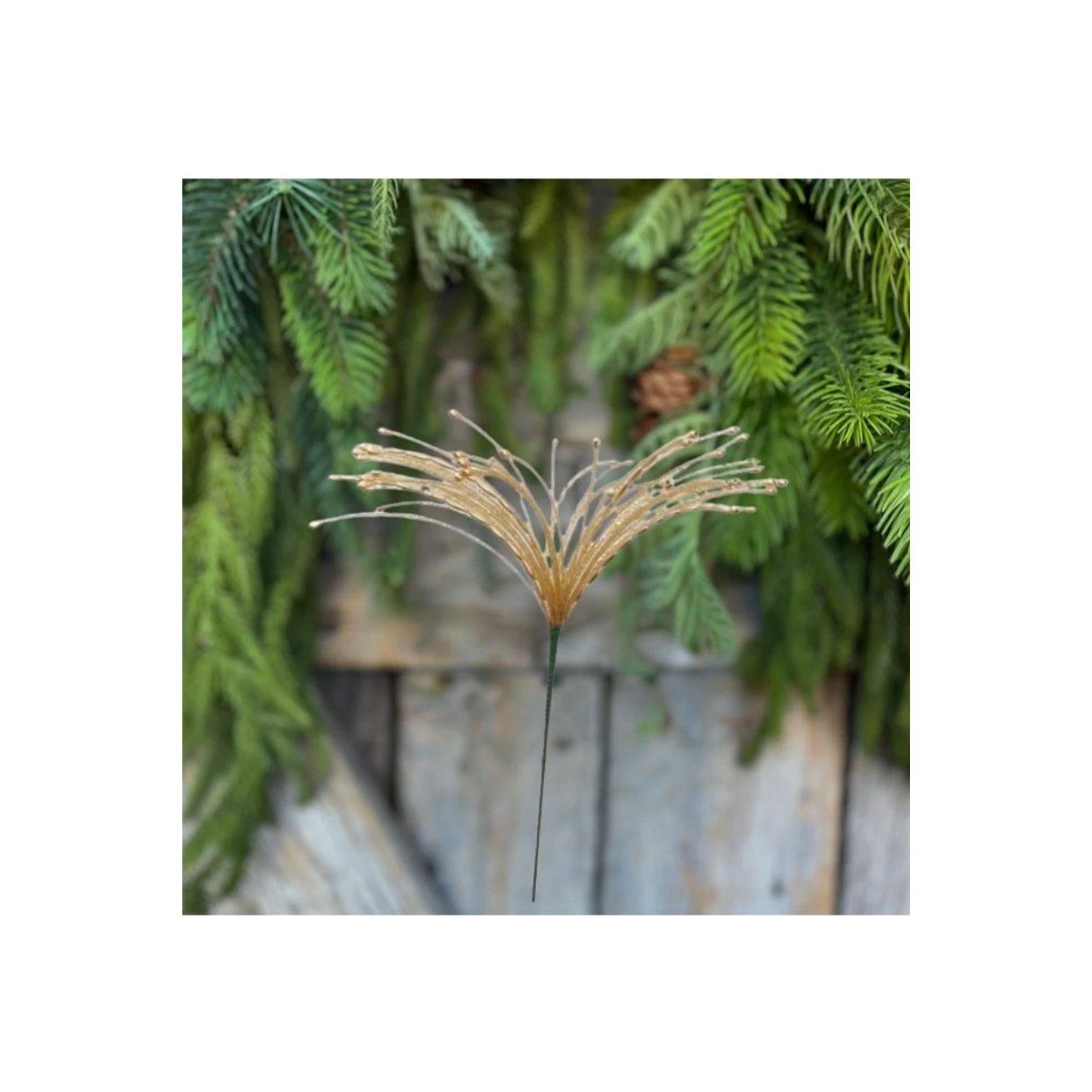 Shop For 18" Heavy Beaded Starburst Spray: Gold