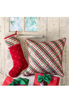 Shop For 18" Holiday Cheer Plaid Pillow