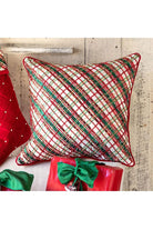 Shop For 18" Holiday Cheer Plaid Pillow