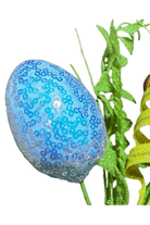 Shop For 18" Iridescent Egg, Fern, Leaf, Coil, Grass Pick