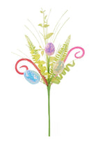 Shop For 18" Iridescent Egg, Fern, Leaf, Coil, Grass Pick