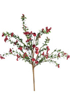 Shop For 18" Jingle Bell Berry Leaf Spray: Red/Green