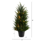 Shop For 18” LED Cedar Artificial Tree