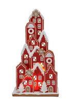 Shop For 18" LED Red Stacked Gingerbread Village