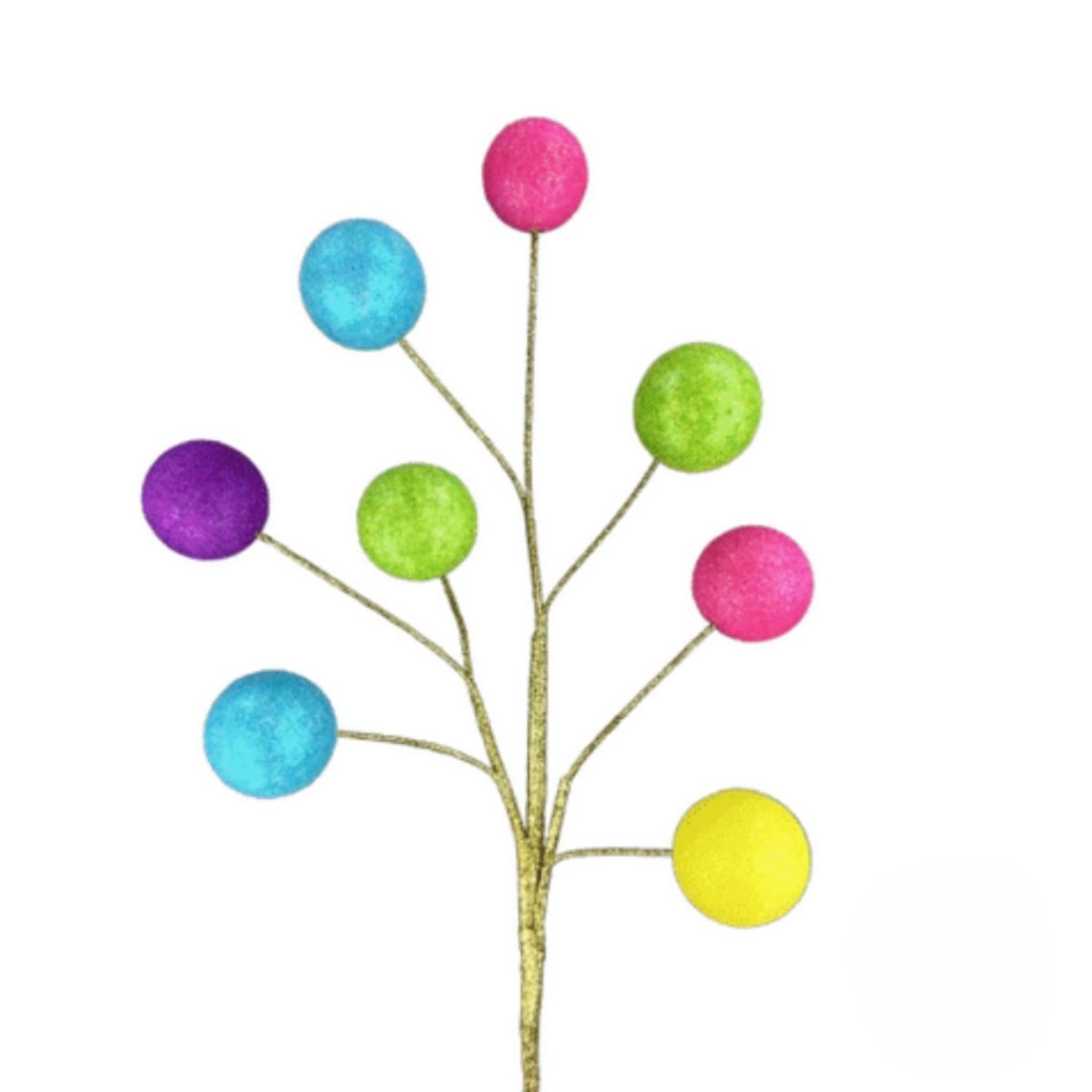 18" Mixed Ball Spray: Bright Multi