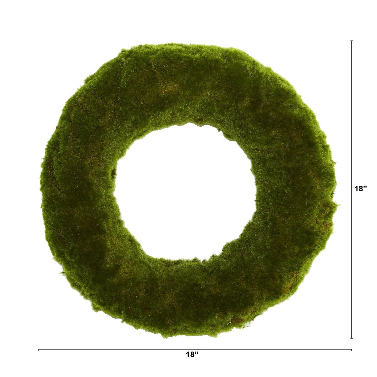 Shop For 18” Moss Artificial Wreath