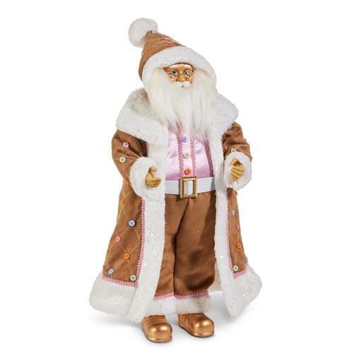Shop For 18" Pastel Gingerbread Christmas Santa Figure
