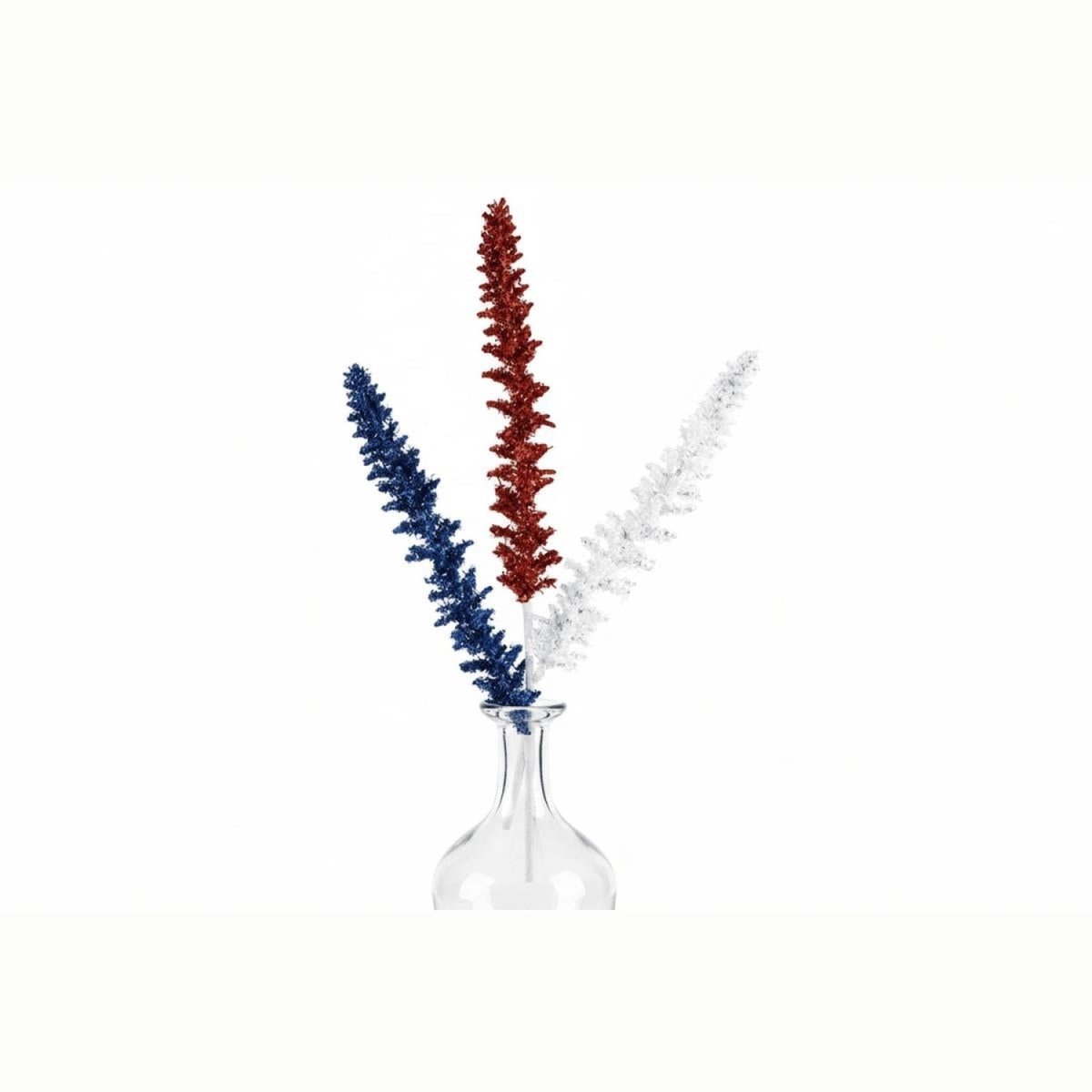 Shop For 18" Patriotic V Cut Foil Glitter Spike Spray