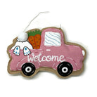 Shop For 18" Welcome Burlap Easter Door Hanger: Pink
