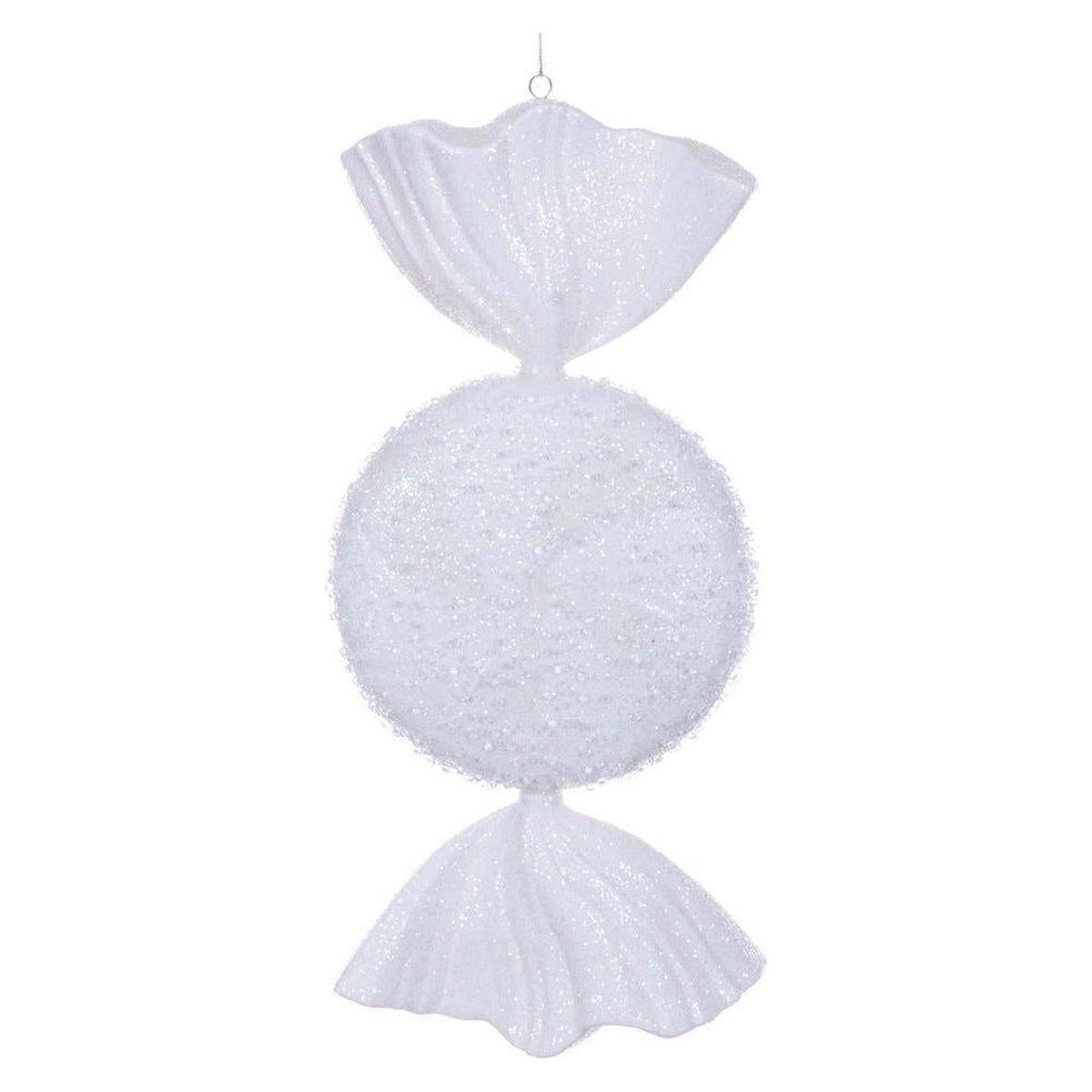 Shop For 18" White Icy Sugar Candy Ornament
