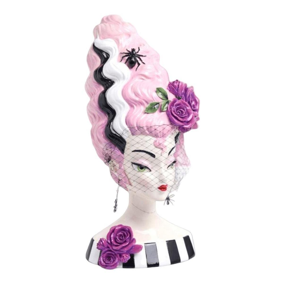 Shop For 18in Monster Bride Bust with Pink Hair