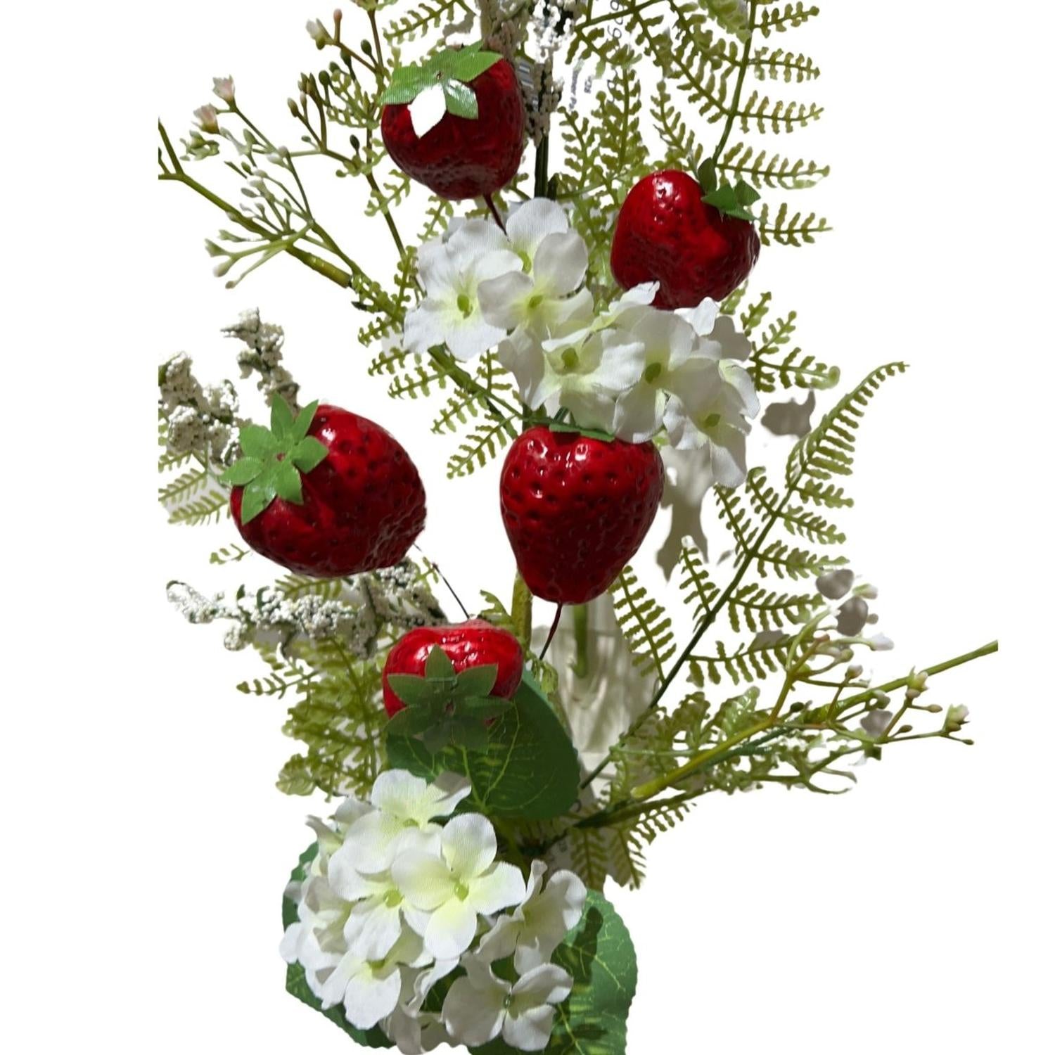 18in Strawberry and Hydrangea Spray