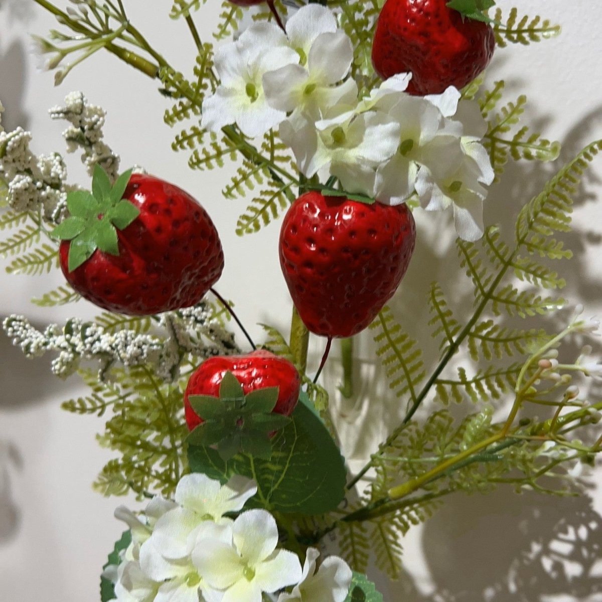 Shop For 18in Strawberry and Hydrangea Spray