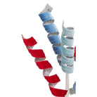 Shop For 18in Velvet Swirl Stem: Red & Blue
