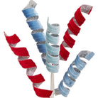 Shop For 18in Velvet Swirl Stem: Red & Blue