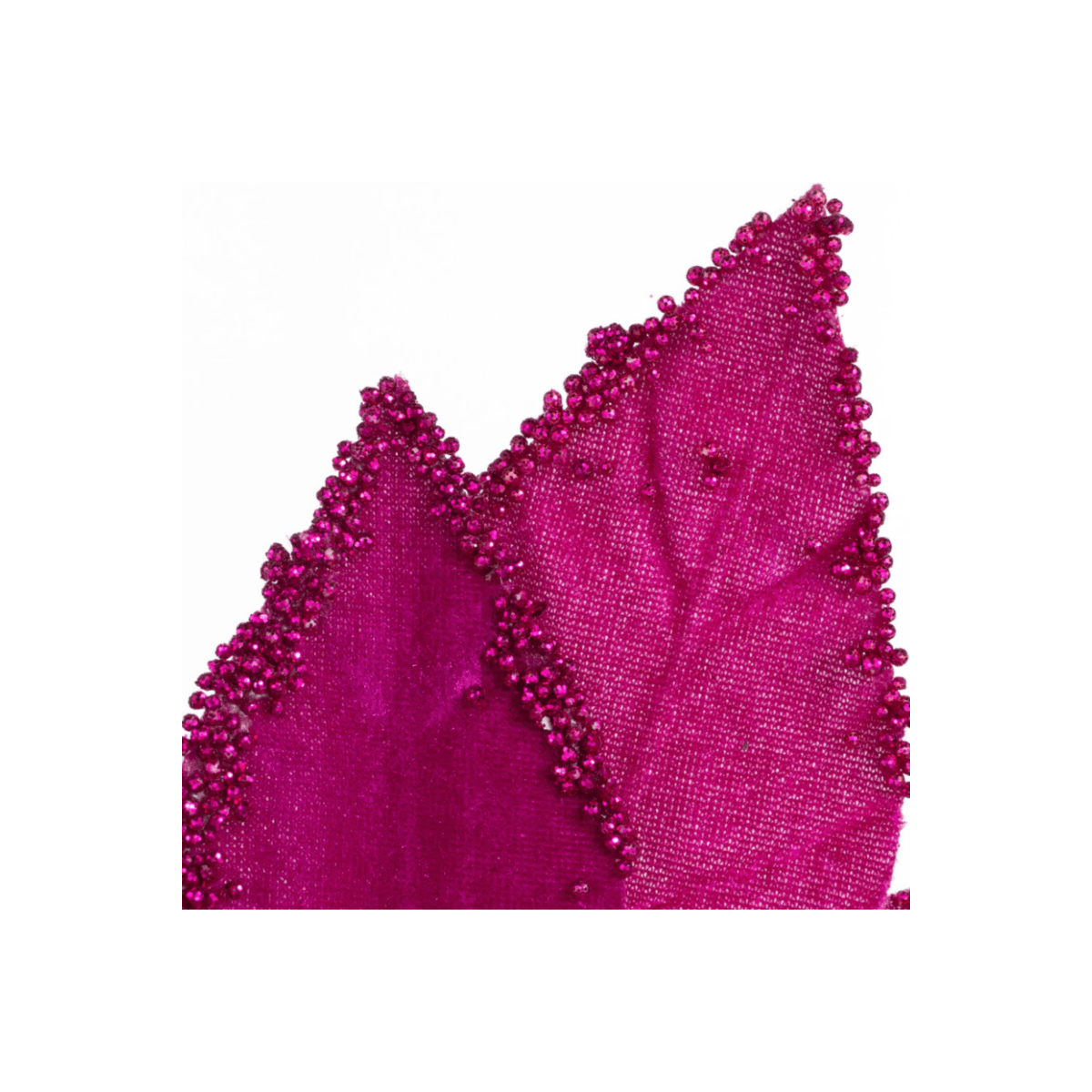Shop For 19" Beaded Poinsettia Pick: Fuchsia Pink