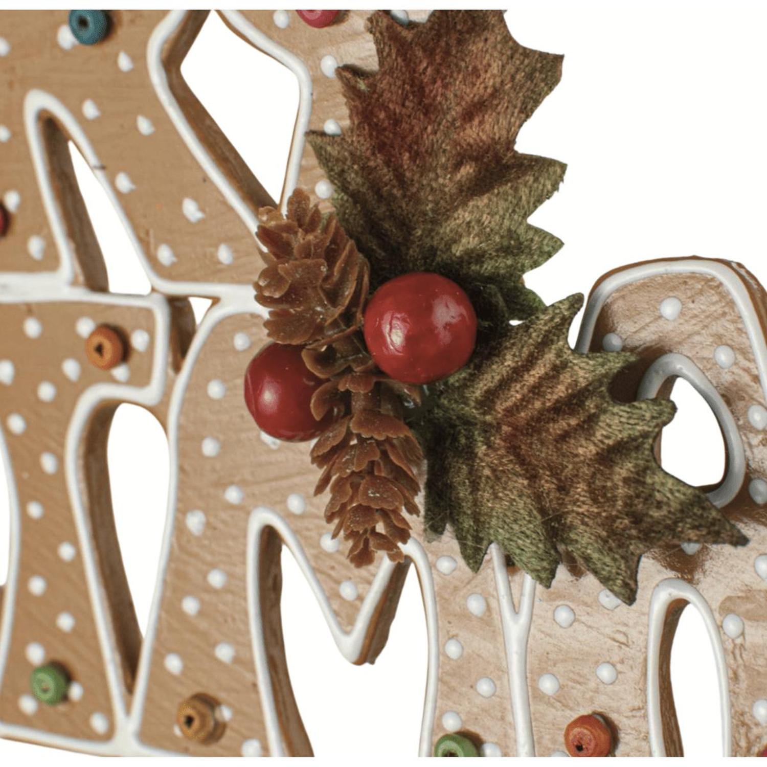 19" Gingerbread Merry Christmas Banner