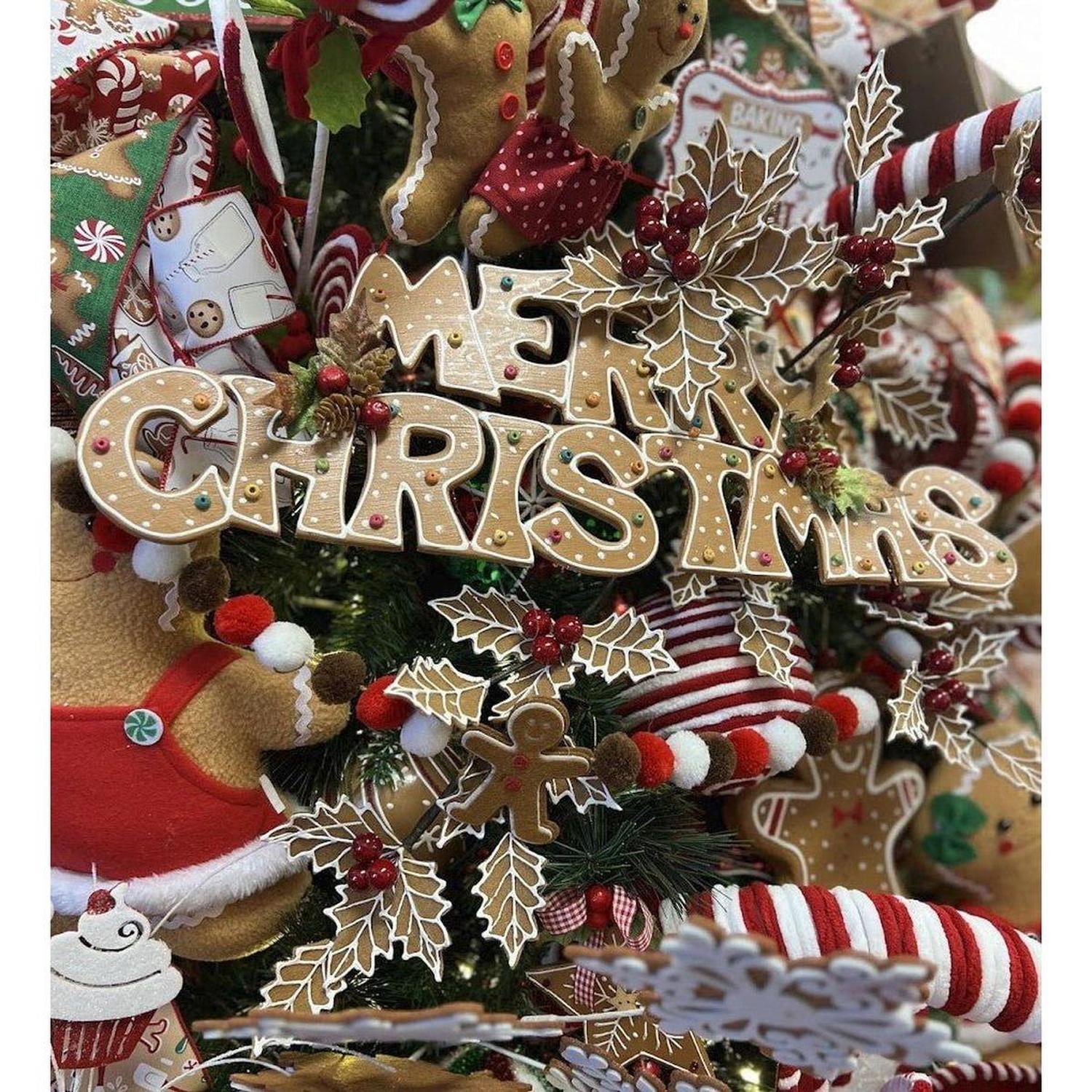 Shop For 19" Gingerbread Merry Christmas Banner