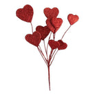 Shop For 19" Glittered Heart Pick: Red