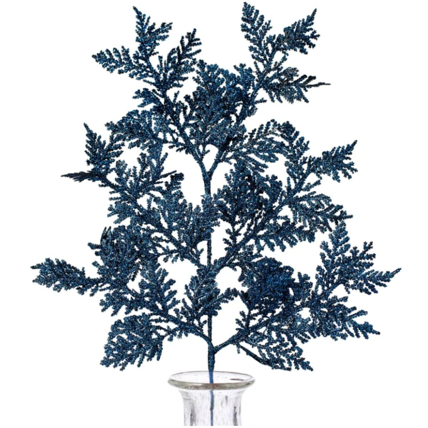 19" Incense Cedar Glitter Spray: Midnight Blue