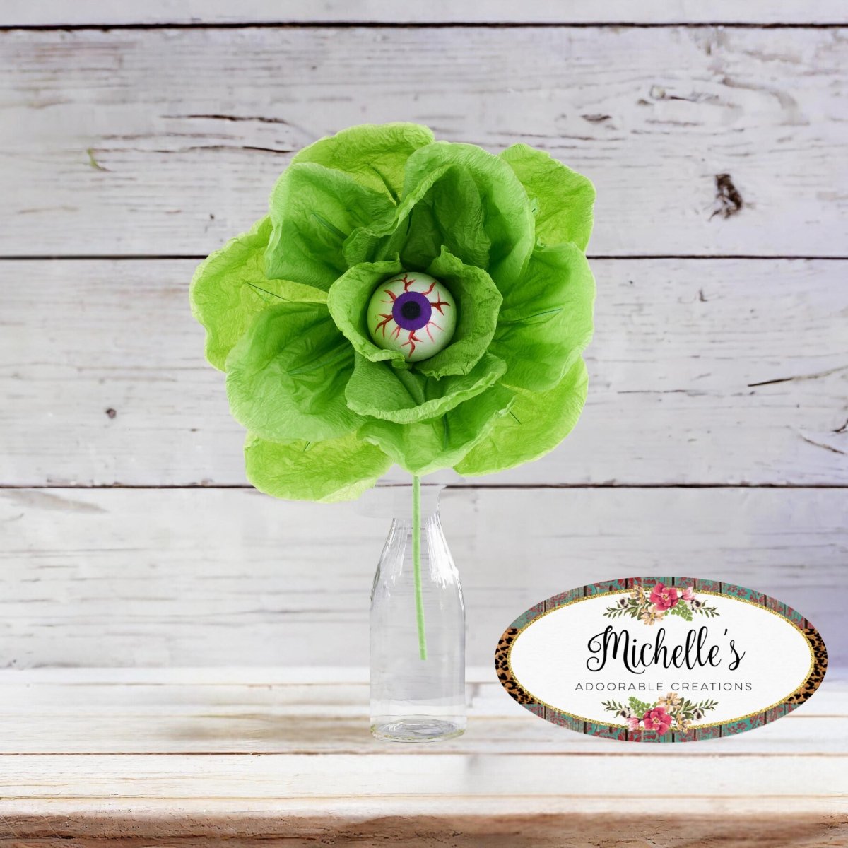 Shop For 19" Paper Rose Eyeball Stem: Green