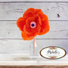 Shop For 19" Paper Rose Eyeball Stem: Orange