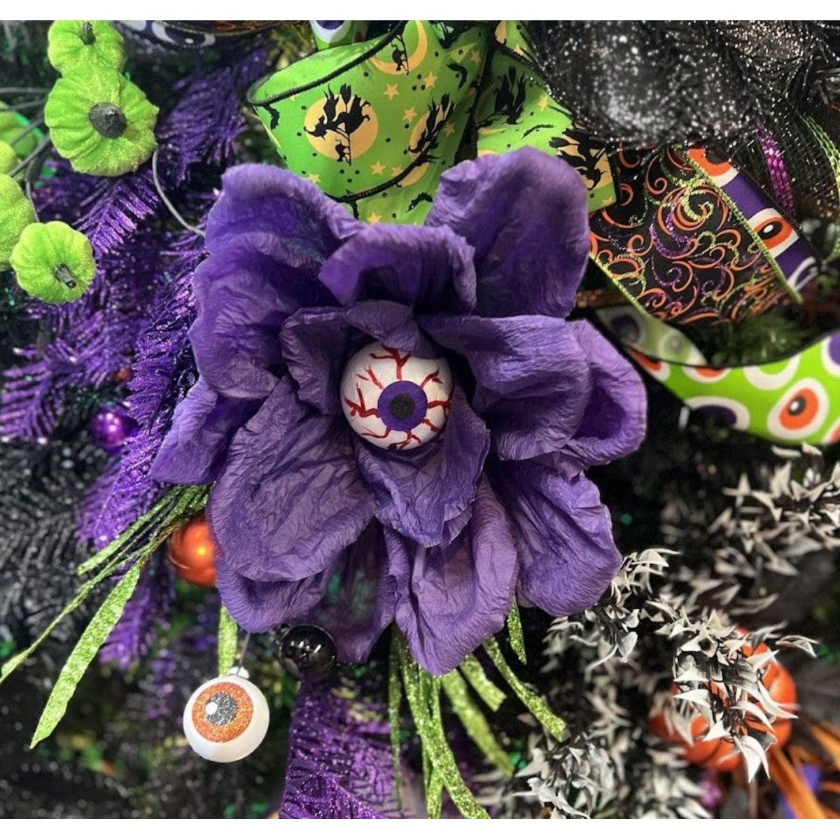 Shop For 19" Paper Rose Eyeball Stem: Purple