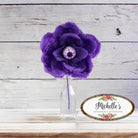 Shop For 19" Paper Rose Eyeball Stem: Purple